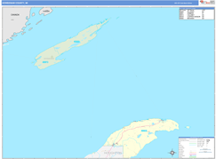 Keweenaw County, MI Digital Map Basic Style