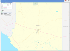 Kinney County, TX Digital Map Basic Style