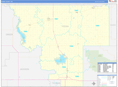 Kiowa County, OK Digital Map Basic Style