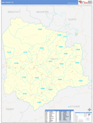 Knott County, KY Digital Map Basic Style