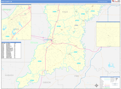Knox County, IN Digital Map Basic Style
