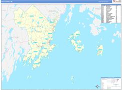 Knox County, ME Digital Map Basic Style