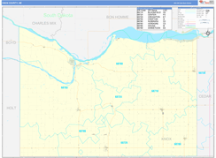 Knox County, NE Digital Map Basic Style