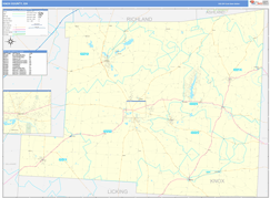 Knox County, OH Digital Map Basic Style