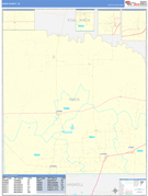 Knox County, TX Digital Map Basic Style