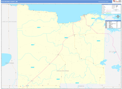 Koochiching County, MN Digital Map Basic Style