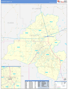 Lafayette Parish (County), LA Digital Map Basic Style