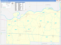 Lafayette County, MO Digital Map Basic Style