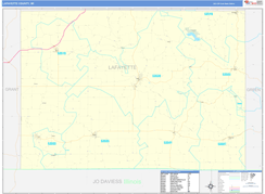 Lafayette County, WI Digital Map Basic Style