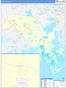 Lafourche Parish (County), LA Digital Map Basic Style