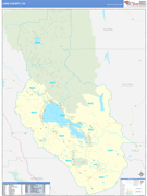 Lake County, CA Digital Map Basic Style