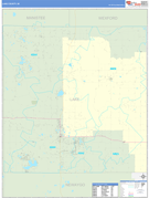 Lake County, MI Digital Map Basic Style