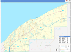 Lake County, OH Digital Map Basic Style