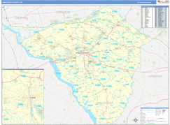 Lancaster County, PA Digital Map Basic Style