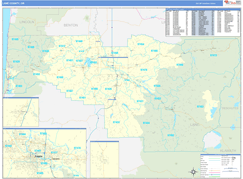 Lane County, OR Digital Map Basic Style