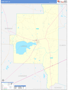 Lanier County, GA Digital Map Basic Style