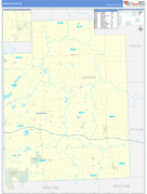 Lapeer County, MI Digital Map Basic Style