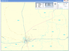 Laramie County, WY Digital Map Basic Style
