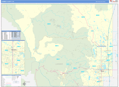 Larimer County, CO Digital Map Basic Style