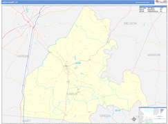 Larue County, KY Digital Map Basic Style