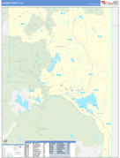 Lassen County, CA Digital Map Basic Style