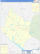 Laurens County, SC Digital Map Basic Style