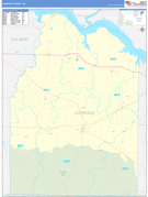 Lawrence County, AL Digital Map Basic Style