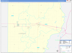 Lawrence County, IL Digital Map Basic Style