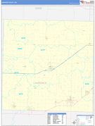 Lawrence County, MO Digital Map Basic Style