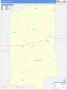 Lawrence County, MS Digital Map Basic Style