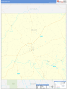 Leake County, MS Digital Map Basic Style