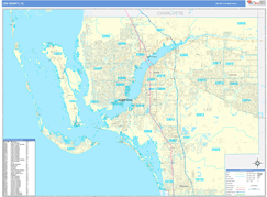 Lee County, FL Digital Map Basic Style