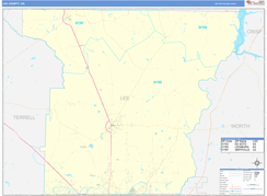 Lee County, GA Digital Map Basic Style
