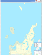 Leelanau County, MI Digital Map Basic Style