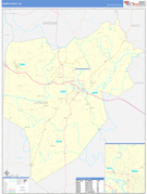 Lenoir County, NC Digital Map Basic Style