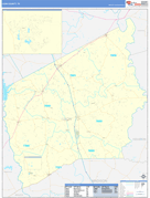 Leon County, TX Digital Map Basic Style