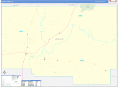 Lincoln County, ID Digital Map Basic Style