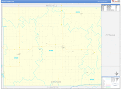 Lincoln County, KS Digital Map Basic Style