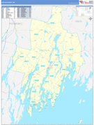 Lincoln County, ME Digital Map Basic Style