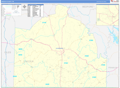 Lincoln County, TN Digital Map Basic Style