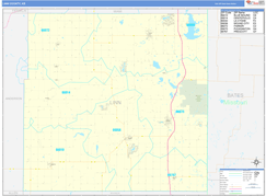 Linn County, KS Digital Map Basic Style