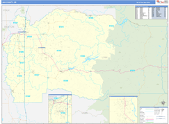 Linn County, OR Digital Map Basic Style