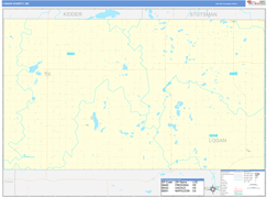 Logan County, ND Digital Map Basic Style