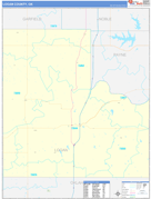 Logan County, OK Digital Map Basic Style
