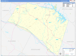 Louisa County, VA Digital Map Basic Style
