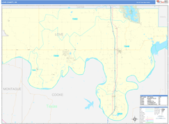 Love County, OK Digital Map Basic Style