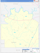 Lowndes County, AL Digital Map Basic Style