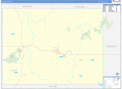 Lucas County, IA Digital Map Basic Style