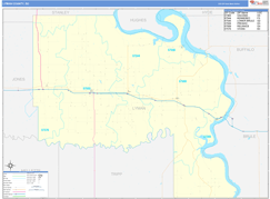 Lyman County, SD Digital Map Basic Style