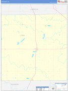 Lynn County, TX Digital Map Basic Style